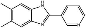 5,6-dimethyl-2-(pyridin-3-yl)-1H-benzo[d]imidazole Struktur