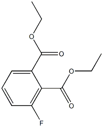 1,2-BENZENEDICARBOXYLIC ACID, 3-FLUORO-, 1,2-DIETHYL ESTER Struktur