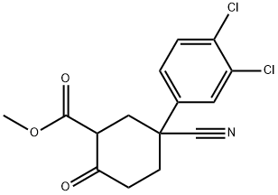 methyl 5-cyano-5-(3,4-dichlorophenyl)-2-oxocyclohexanecarboxylate