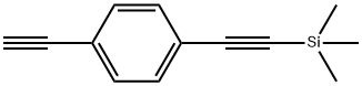 ((4-ethynylphenyl)ethynyl)trimethylsilane Struktur