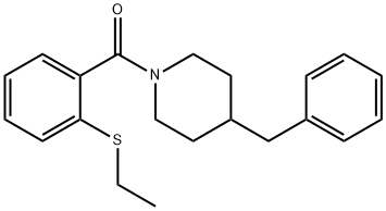 (4-benzylpiperidin-1-yl)[2-(ethylsulfanyl)phenyl]methanone Struktur