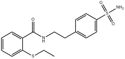 2-(ethylsulfanyl)-N-[2-(4-sulfamoylphenyl)ethyl]benzamide|