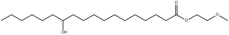 12-hydroxy-octadecanoic acid-(2-methoxy-ethyl ester) Struktur