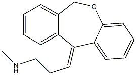 (E)-3-(dibenzo[b,e]oxepin-11(6H)-ylidene)-N-methylpropan-1-amine Struktur