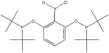 2,6-Bis(di-tert-butylphosphinoxy)phenylchlorohydroiridium(III) Struktur