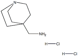 1-Azabicyclo[2.2.2]octane-4-methanamine dihydrochloride Struktur