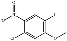 1-Chloro-4-fluoro-5-methoxy-2-nitro-benzene Struktur