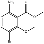 methyl 6-amino-3-bromo-2-methoxybenzoate Struktur