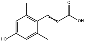 (E)-3-(4-Hydroxy-2,6-dimethylphenyl)acrylic acid Struktur