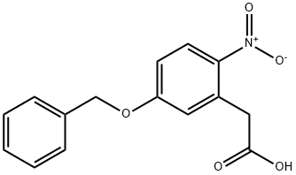 5-(Benzyloxy)-2-nitrophenylacetic Acid Struktur