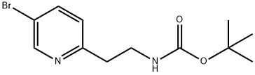 tert-butyl 2-(5-bromopyridin-2-yl)ethylcarbamate Struktur