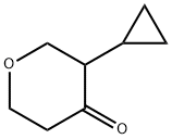 3-cyclopropyltetrahydro-4H-Pyran-4-one Struktur