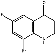 8-Bromo-6-fluoro-2,3-dihydroquinolin-4(1H)-one Struktur