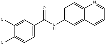 3,4-dichloro-N-(6-quinolinyl)benzamide Struktur