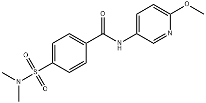 4-(dimethylsulfamoyl)-N-(6-methoxypyridin-3-yl)benzamide Struktur