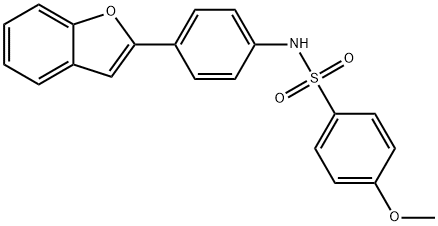 N-[4-(1-benzofuran-2-yl)phenyl]-4-methoxybenzenesulfonamide Struktur