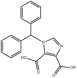 1-Benzhydryl-1H-imidazole-4,5-dicarboxylic acid Struktur