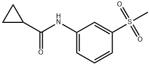 N-[3-(methylsulfonyl)phenyl]cyclopropanecarboxamide Struktur