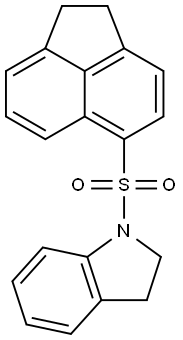 1-(1,2-dihydroacenaphthylen-5-ylsulfonyl)-2,3-dihydro-1H-indole Struktur