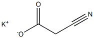 2-Cyanoacetic acid potassium salt Struktur