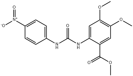 methyl 4,5-dimethoxy-2-(3-(4-nitrophenyl)ureido)benzoate Struktur