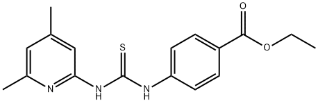 ethyl 4-(3-(4,6-dimethylpyridin-2-yl)thioureido)benzoate Struktur