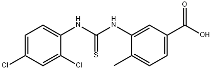 3-(3-(2,4-dichlorophenyl)thioureido)-4-methylbenzoic acid Structure