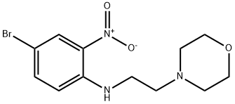 4-bromo-N-(2-morpholinoethyl)-2-nitroaniline Struktur