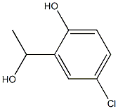 Benzenemethanol, 5-chloro-2-hydroxy-a-methyl-
 Struktur