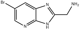 (6-bromo-3H-imidazo[4,5-b]pyridin-2-yl)methanamine Struktur