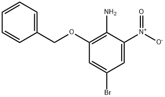 2-(benzyloxy)-4-bromo-6-nitrobenzenamine Struktur