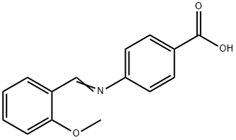 4-(2-METHOXYBENZYLIDENEAMINO)BENZOIC ACID Struktur