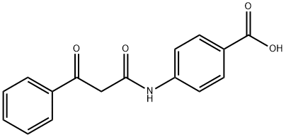 4-(2-BENZOYLACETAMIDO)BENZOIC ACID Struktur