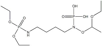 [4-(Diethoxy-phosphorylamino)-butyl]-phosphoramidic acid diethyl ester Struktur