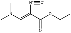 (Z)-3-dimethylamino-2-isocyano-acrylic acid ethyl ester Struktur