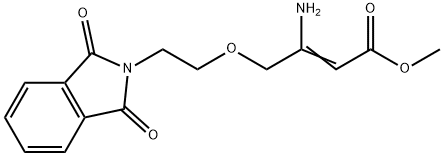 3-Amino-4-[2-(1,3-dihydro-1,3-dioxo-2H-isoindol-2-yl)ethoxy]-2-butenoic Acid Methyl Ester Struktur