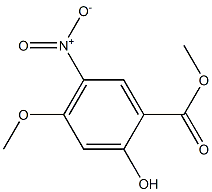 Methyl 2-hydroxy-4-methoxy-5-nitrobenzoate Struktur