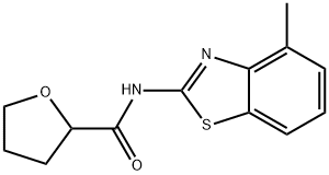 N-(4-methyl-1,3-benzothiazol-2-yl)tetrahydrofuran-2-carboxamide Struktur