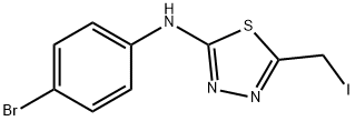 N-(4-Bromophenyl)-5-(iodomethyl)-1,3,4-thiadiazol-2-amine Struktur