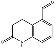 2-oxo-1,2,3,4-tetrahydroquinoline-5-carbaldehyde Struktur