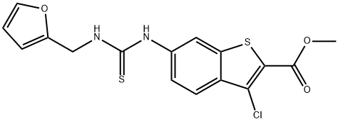 methyl 3-chloro-6-(3-(furan-2-ylmethyl)thioureido)benzo[b]thiophene-2-carboxylate Struktur