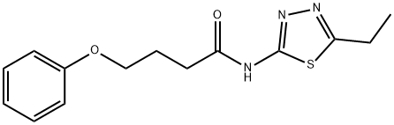 N-(5-ethyl-1,3,4-thiadiazol-2-yl)-4-phenoxybutanamide Struktur