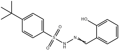 (Z)-4-(tert-butyl)-N'-(2-hydroxybenzylidene)benzenesulfonohydrazide Struktur