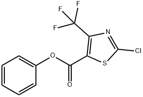 Phenyl 2-chloro-4-(trifluoromethyl)thiazole-5-carboxylate Struktur