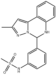 N-(3-(2-methyl-5,6-dihydropyrazolo[1,5-c]quinazolin-5-yl)phenyl)methanesulfonamide Struktur