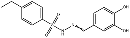 (Z)-N'-(3,4-dihydroxybenzylidene)-4-ethylbenzenesulfonohydrazide Struktur