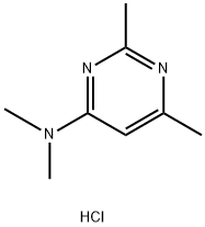 N,N,2,6-Tetramethylpyrimidin-4-amine hydrochloride Struktur