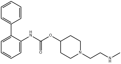 1-(2-(methylamino)ethyl)piperidin-4-yl [1,1'-biphenyl]-2-ylcarbamate Struktur