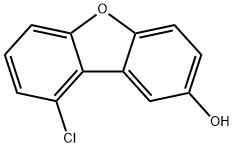 9-chloro-2-hydroxydibenzofuran Struktur