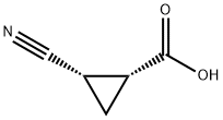 cis-2-cyanocyclopropane-1-carboxylic acid Struktur